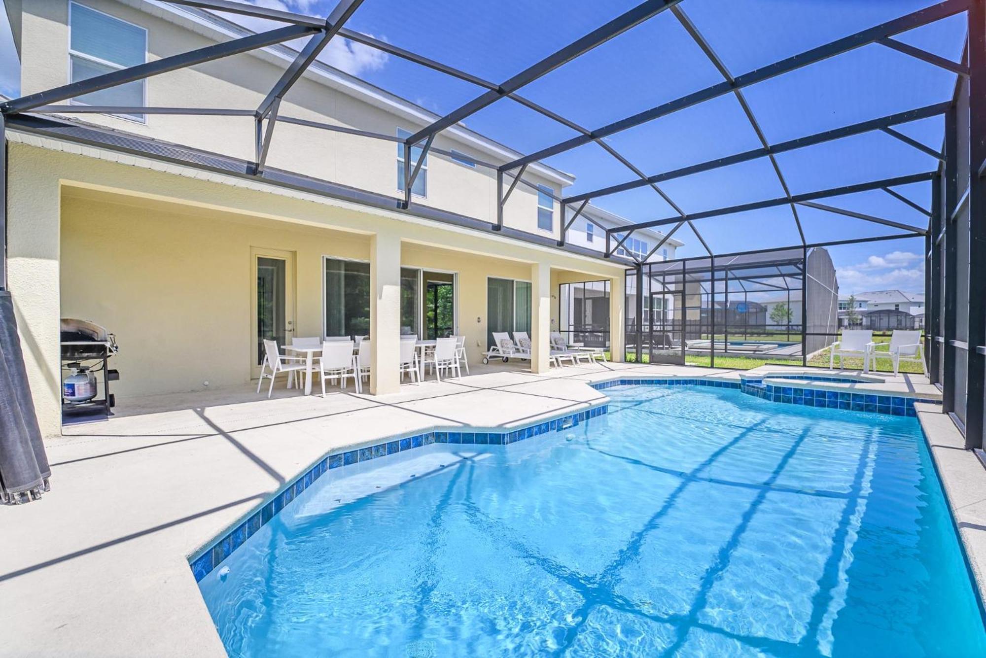 Stunning 9Br Home - Family Resort With Private Pool, Hot Tub, Games Room And Bbq! Kissimmee Bagian luar foto