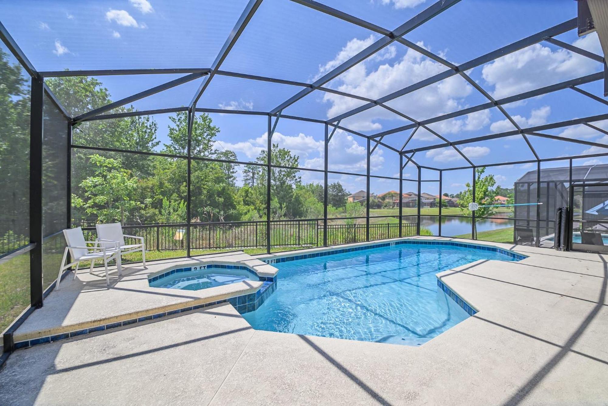 Stunning 9Br Home - Family Resort With Private Pool, Hot Tub, Games Room And Bbq! Kissimmee Bagian luar foto